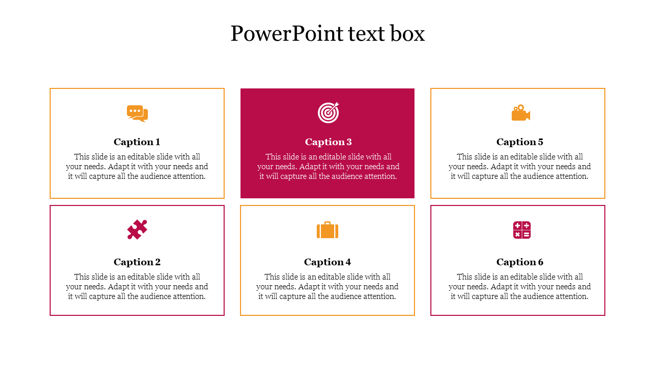 Effective PowerPoint Text Box Slide Template Designs